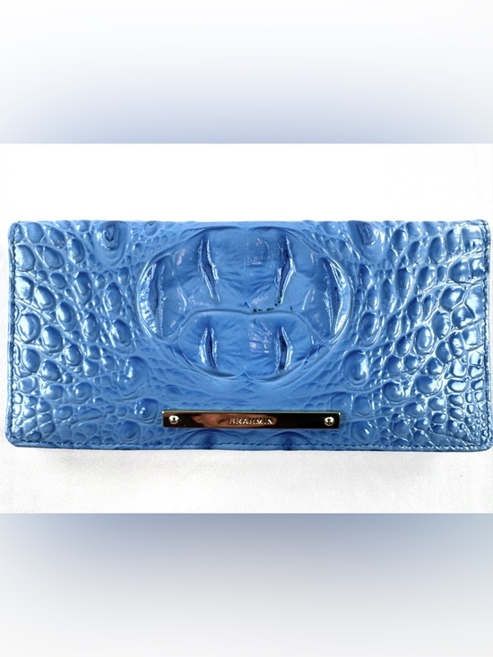 Brahmin Handbags - Brahmin Ady Wallet Royal Blue Melbourne Croc Embossed Leather